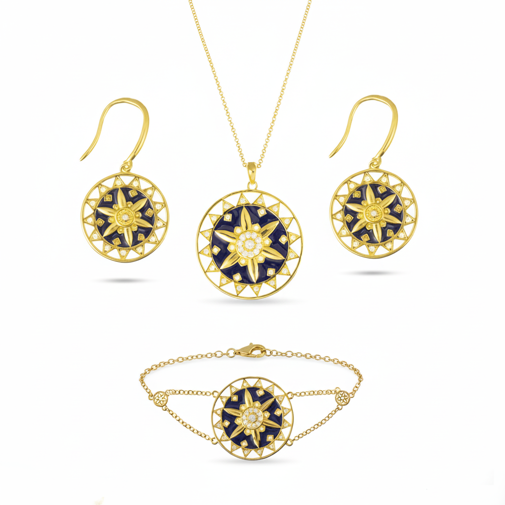 طقم عهد ذهبي من غير خاتم