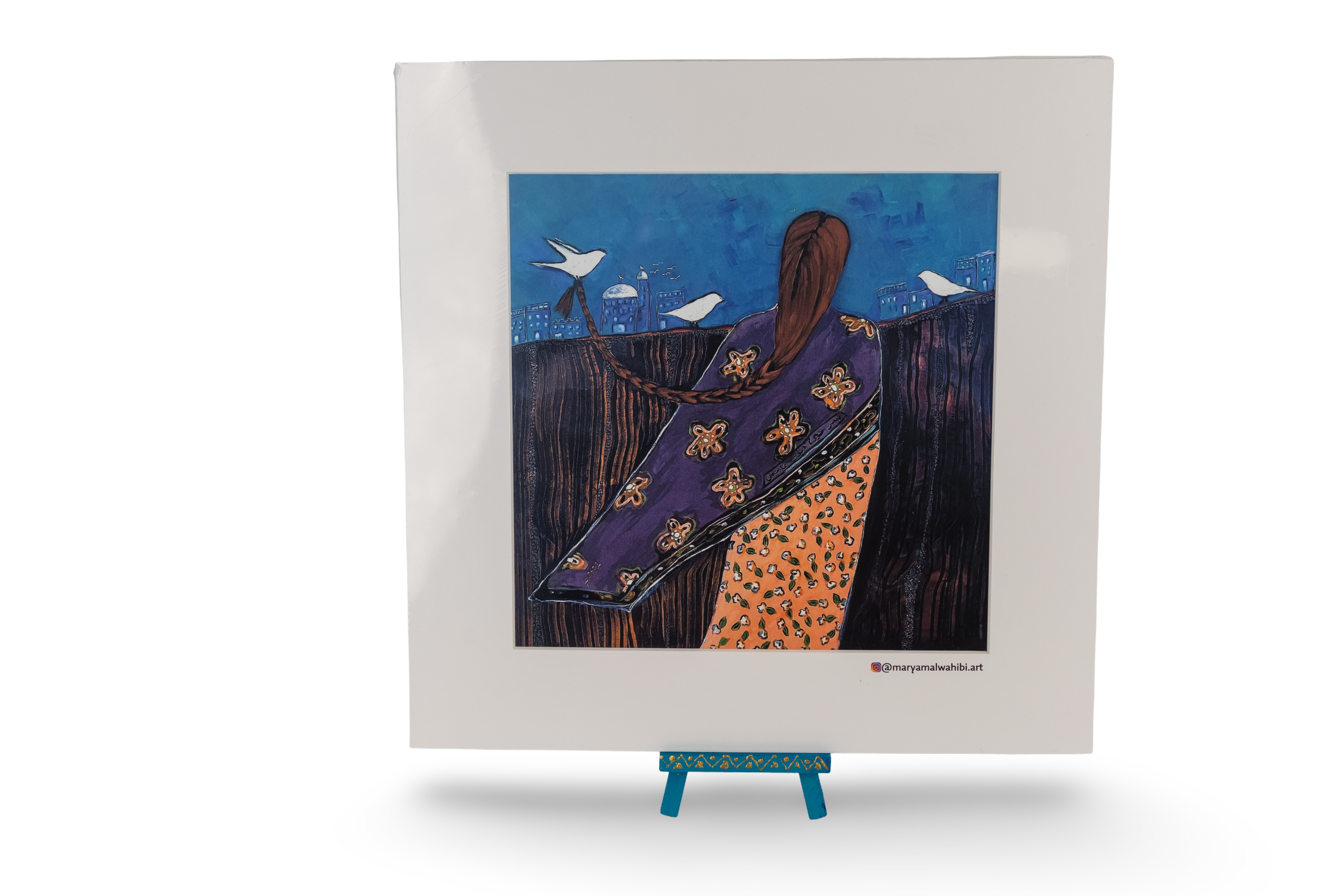 لوحة مطبوعة على ورق